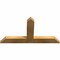 Ekena Millwork Portland Rough Sawn Timber Gable Bracket, Western Red Cedar, 36"W x 19"H x 2"D x 4"F, 13/12 Pitch GBW036X19X0204POR00RWR - alternate 4